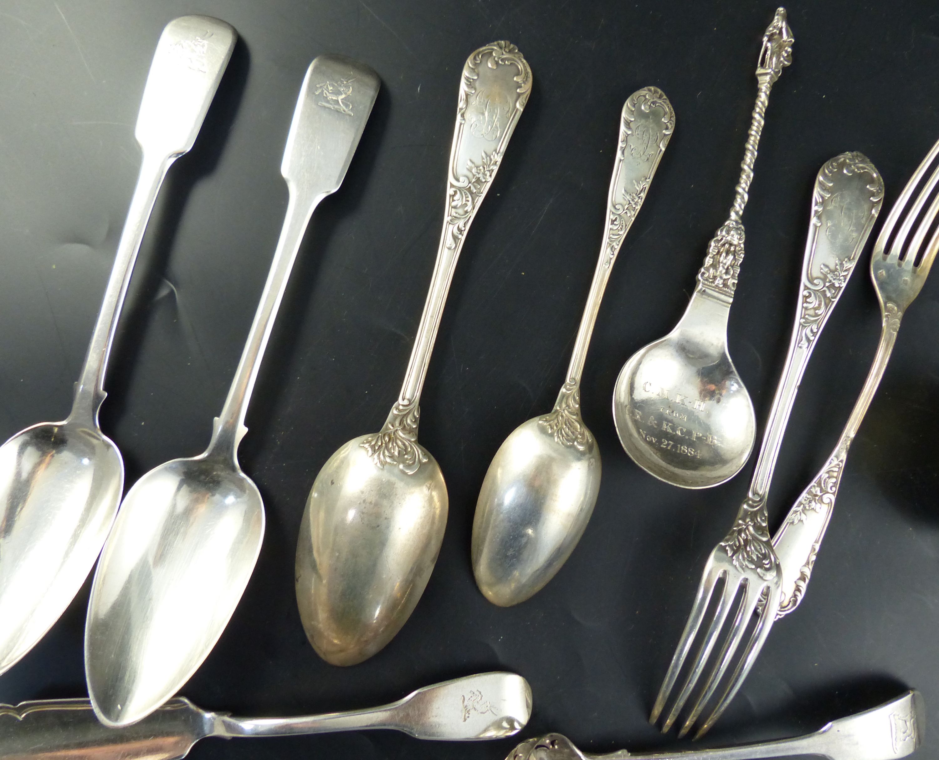 A small collection flatware